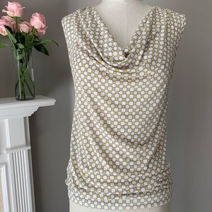 Banana Republic Gray/Yellow/White Blouse size M